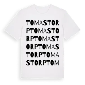 Tomastorp ordlek t-shirt – ekologisk bomull t-shirt från Pinshirt