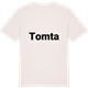 Vintage White t-shirt med Tomta fetstil t-shirt