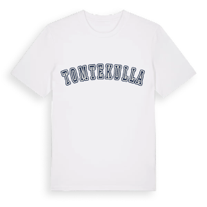 Tomtekulla college t-shirt – ekologisk bomull t-shirt från Pinshirt