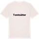 Vintage White t-shirt med Tomtsätter fetstil t-shirt