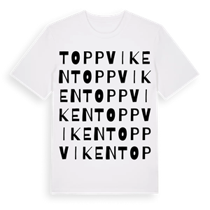 Toppviken ordlek t-shirt – ekologisk bomull t-shirt från Pinshirt