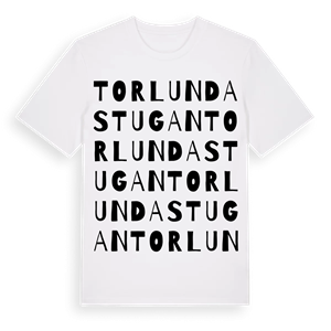 Torlundastugan ordlek t-shirt – ekologisk bomull t-shirt från Pinshirt