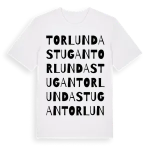 Torlundastugan ordlek t-shirt – ekologisk bomull t-shirt från Pinshirt