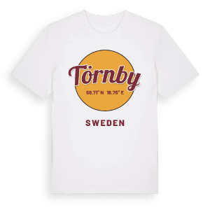 Törnby cirkel t-shirt – ekologisk bomull t-shirt från Pinshirt