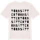 Vintage White t-shirt med Törnsätter ordlek t-shirt