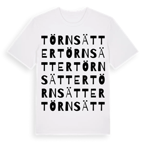 Törnsätter ordlek t-shirt – ekologisk bomull t-shirt från Pinshirt