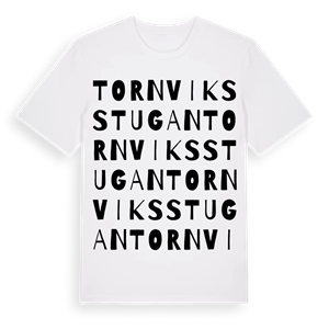 Tornviksstugan ordlek t-shirt – ekologisk bomull t-shirt från Pinshirt