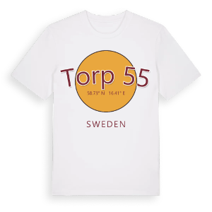 Torp 55 cirkel t-shirt – ekologisk bomull t-shirt från Pinshirt