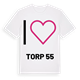 Jag älskar Torp 55 t-shirt stort tryck