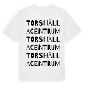 Torshälla Centrum ordlek t-shirt – ekologisk bomull t-shirt från Pinshirt