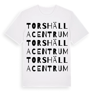 Torshälla centrum ordlek t-shirt – ekologisk bomull t-shirt från Pinshirt