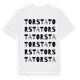 White t-shirt med Torsta ordlek t-shirt