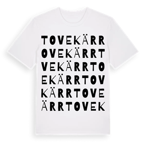 Tovekärr ordlek t-shirt – ekologisk bomull t-shirt från Pinshirt