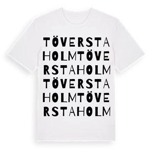 Töverstaholm ordlek t-shirt – ekologisk bomull t-shirt från Pinshirt