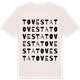 Vintage White t-shirt med Tovesta ordlek t-shirt