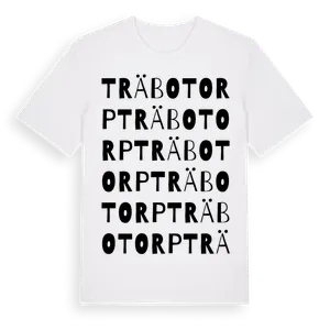 Träbotorp ordlek t-shirt – ekologisk bomull t-shirt från Pinshirt