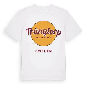 Trångtorp cirkel t-shirt – ekologisk bomull t-shirt från Pinshirt