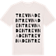Vintage White t-shirt med Trevnaden ordlek t-shirt