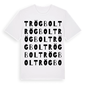 Trögbol ordlek t-shirt – ekologisk bomull t-shirt från Pinshirt