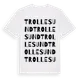 White t-shirt med Trollesund ordlek t-shirt