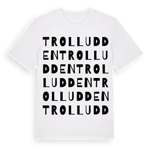 Trolludden ordlek t-shirt – ekologisk bomull t-shirt från Pinshirt