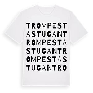 Trompestastugan ordlek t-shirt – ekologisk bomull t-shirt från Pinshirt