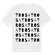 White t-shirt med Trosa ordlek t-shirt