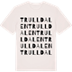 Vintage White t-shirt med Trulldalen ordlek t-shirt