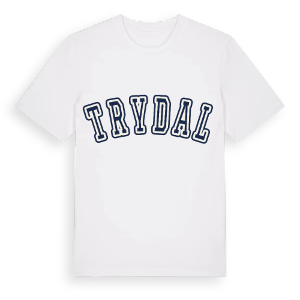 Trydal college t-shirt – ekologisk bomull t-shirt från Pinshirt