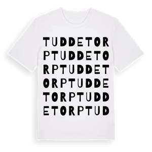 Tuddetorp ordlek t-shirt – ekologisk bomull t-shirt från Pinshirt