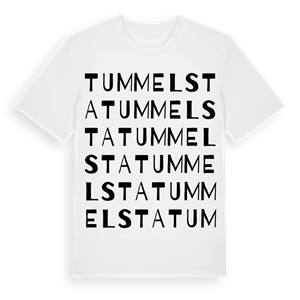 Tummelsta ordlek t-shirt – ekologisk bomull t-shirt från Pinshirt
