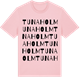 Pink Cotton t-shirt med Tunaholm ordlek t-shirt