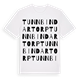 Tunnbindartorp ordlek t-shirt
