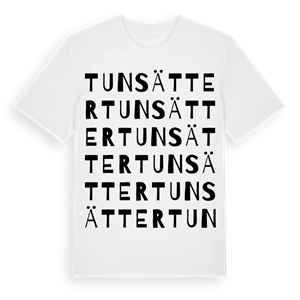 Tunsätter ordlek t-shirt – ekologisk bomull t-shirt från Pinshirt