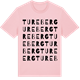 Pink Cotton t-shirt med Tureberg ordlek t-shirt