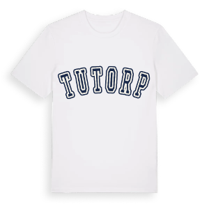 Tutorp college t-shirt – ekologisk bomull t-shirt från Pinshirt