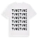 White t-shirt med Tuve ordlek t-shirt