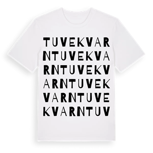 Tuvekvarn ordlek t-shirt – ekologisk bomull t-shirt från Pinshirt