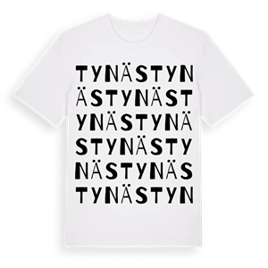 Tynäs ordlek t-shirt – ekologisk bomull t-shirt från Pinshirt