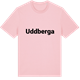 Pink Cotton t-shirt med Uddberga fetstil t-shirt