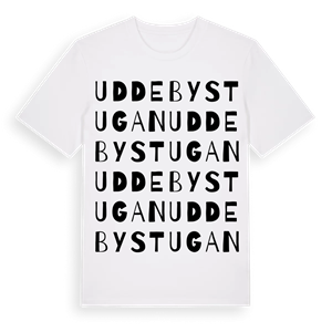 Uddebystugan ordlek t-shirt – ekologisk bomull t-shirt från Pinshirt