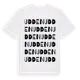 White t-shirt med Udden ordlek t-shirt