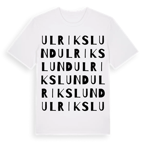 Ulrikslund ordlek t-shirt – ekologisk bomull t-shirt från Pinshirt