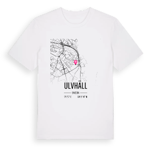 Ulvhäll karta t-shirt – ekologisk bomull t-shirt från Pinshirt