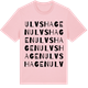 Pink Cotton t-shirt med Ulvshagen ordlek t-shirt