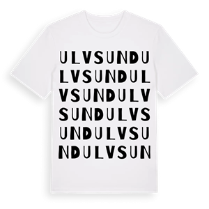 Ulvsund ordlek t-shirt – ekologisk bomull t-shirt från Pinshirt