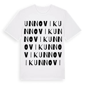 Unnovik ordlek t-shirt – ekologisk bomull t-shirt från Pinshirt
