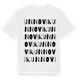 White t-shirt med Unnovik ordlek t-shirt