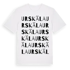 Urskäla ordlek t-shirt – ekologisk bomull t-shirt från Pinshirt