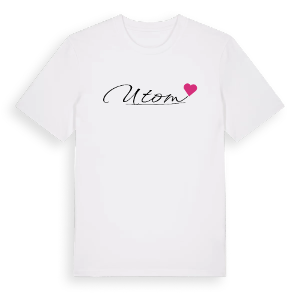 Utom hjärta t-shirt – ekologisk bomull t-shirt från Pinshirt